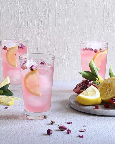 バラとザクロのレモネード