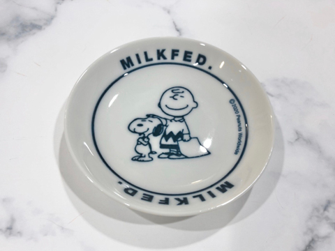 mini6月号通常版付録：ミルクフェド特製・美濃焼の豆皿
