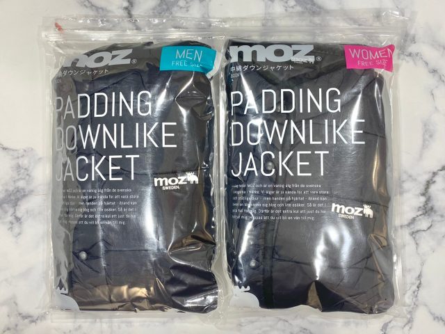 moz･ダウンジャケット、メンズとレディース