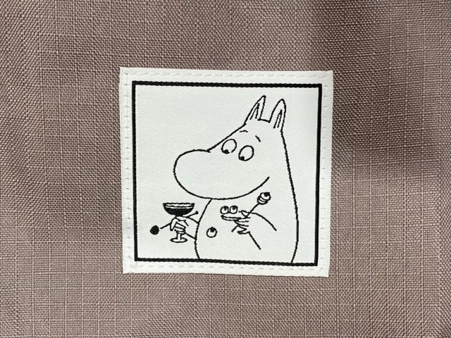 ムーミン レジバッグ型エコバッグ･グレージュバージョンのムーミン