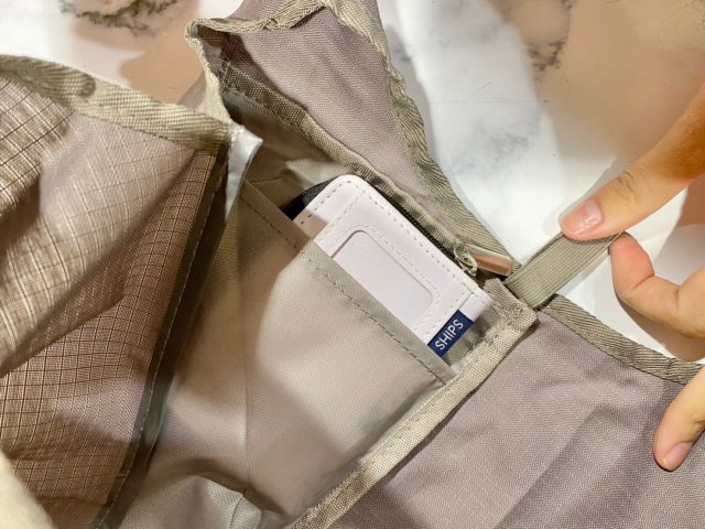 ムーミン レジバッグ型エコバッグ･内側のポケット