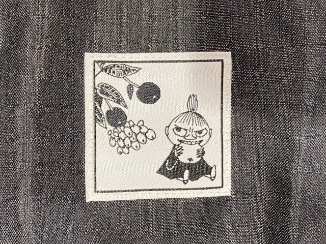 ムーミン レジバッグ型エコバッグ･ブラックバージョンのリトルミィ