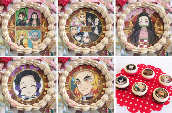 鬼滅の刃 ホールケーキとマカロン