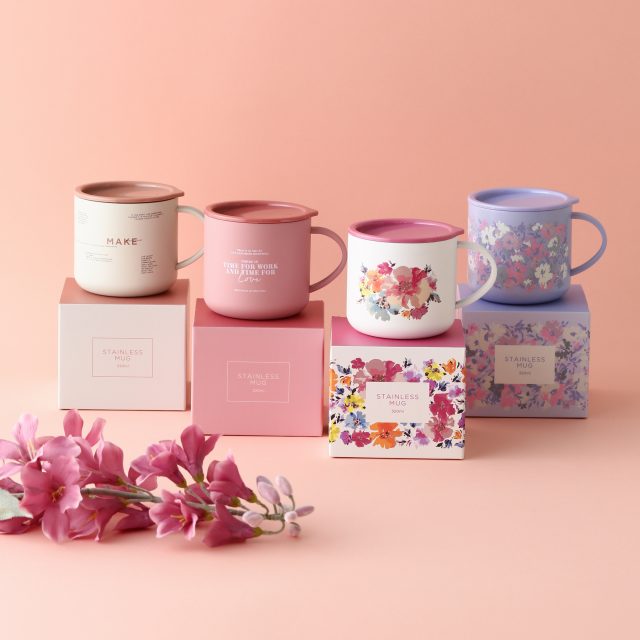 フタ付き ステンレスマグ