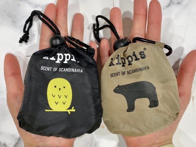 kippis(R) easy carry eco bagを小さくまとめたところ