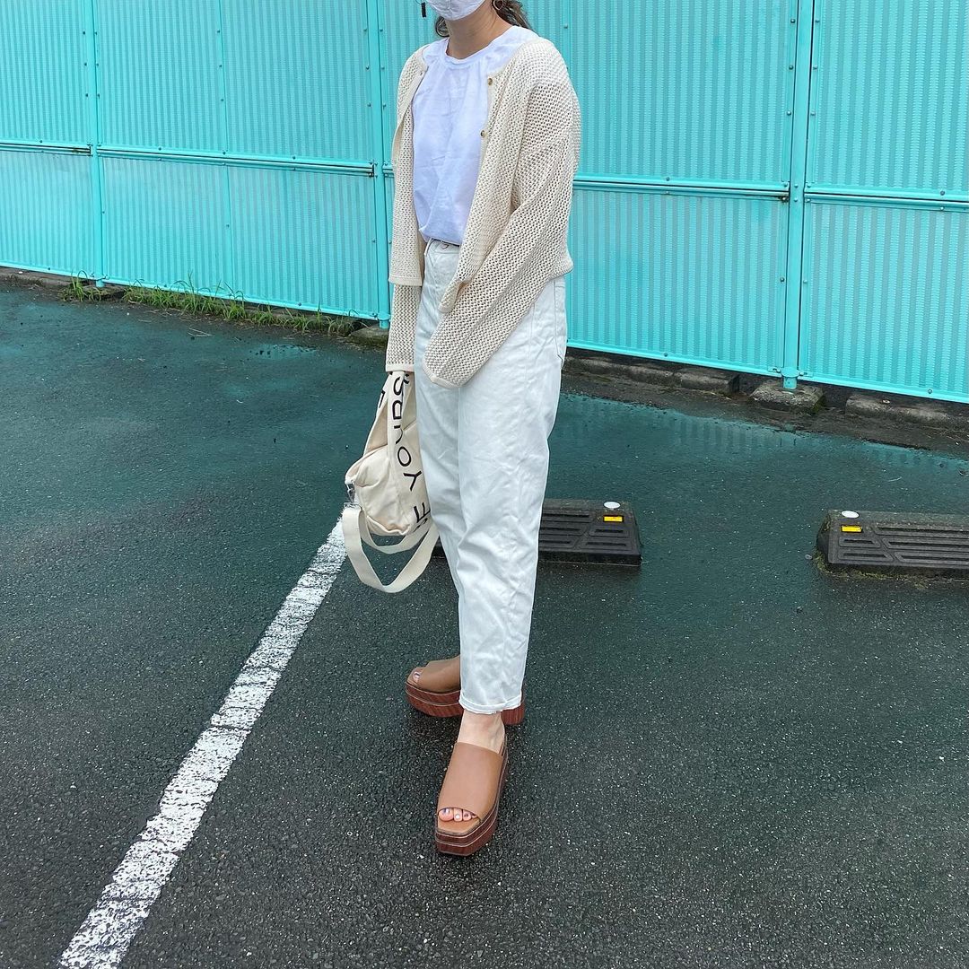 メッシュカーディガン(長袖)RS+Eを着た画像2