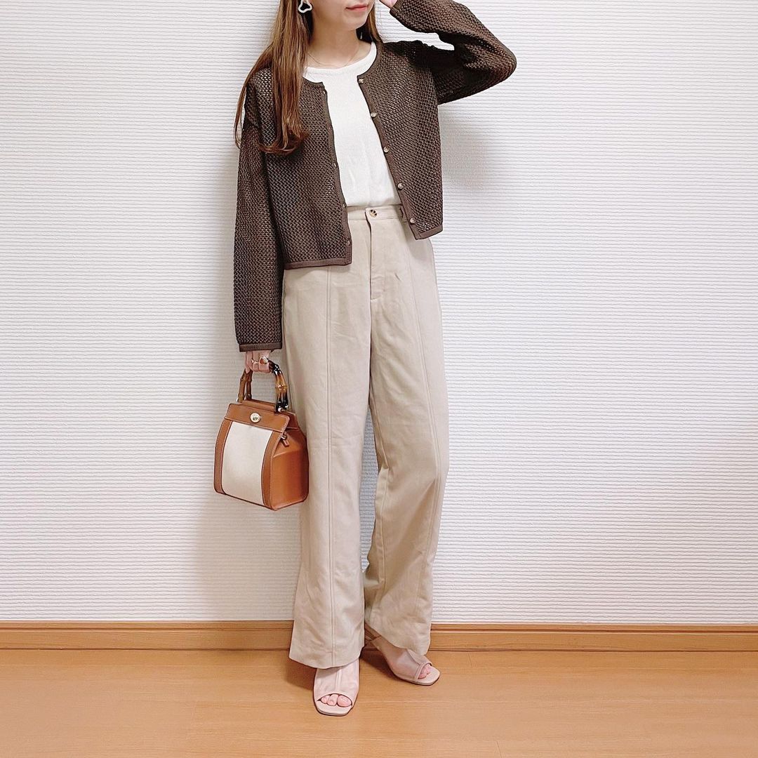 メッシュカーディガン(長袖)RS+Eを着た画像4