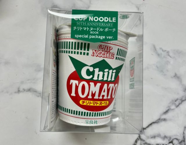 CUP NOODLE 50TH ANNIVERSARY チリトマトヌードルポーチBOOK