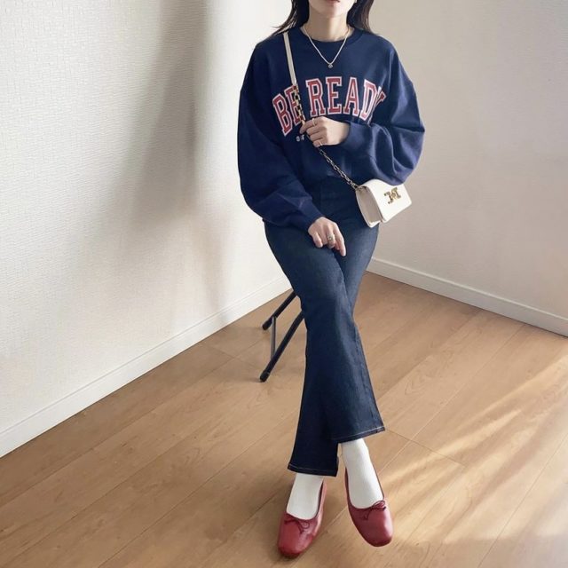 カレッジロゴスウェットプルオーバー