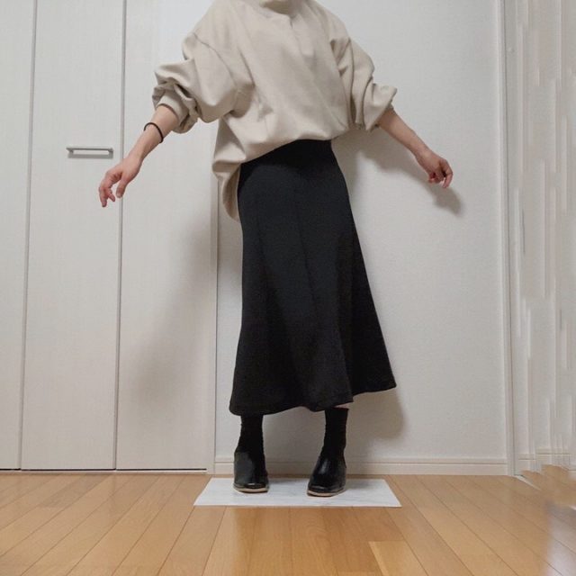 しまむらダンボールマーメイドスカート