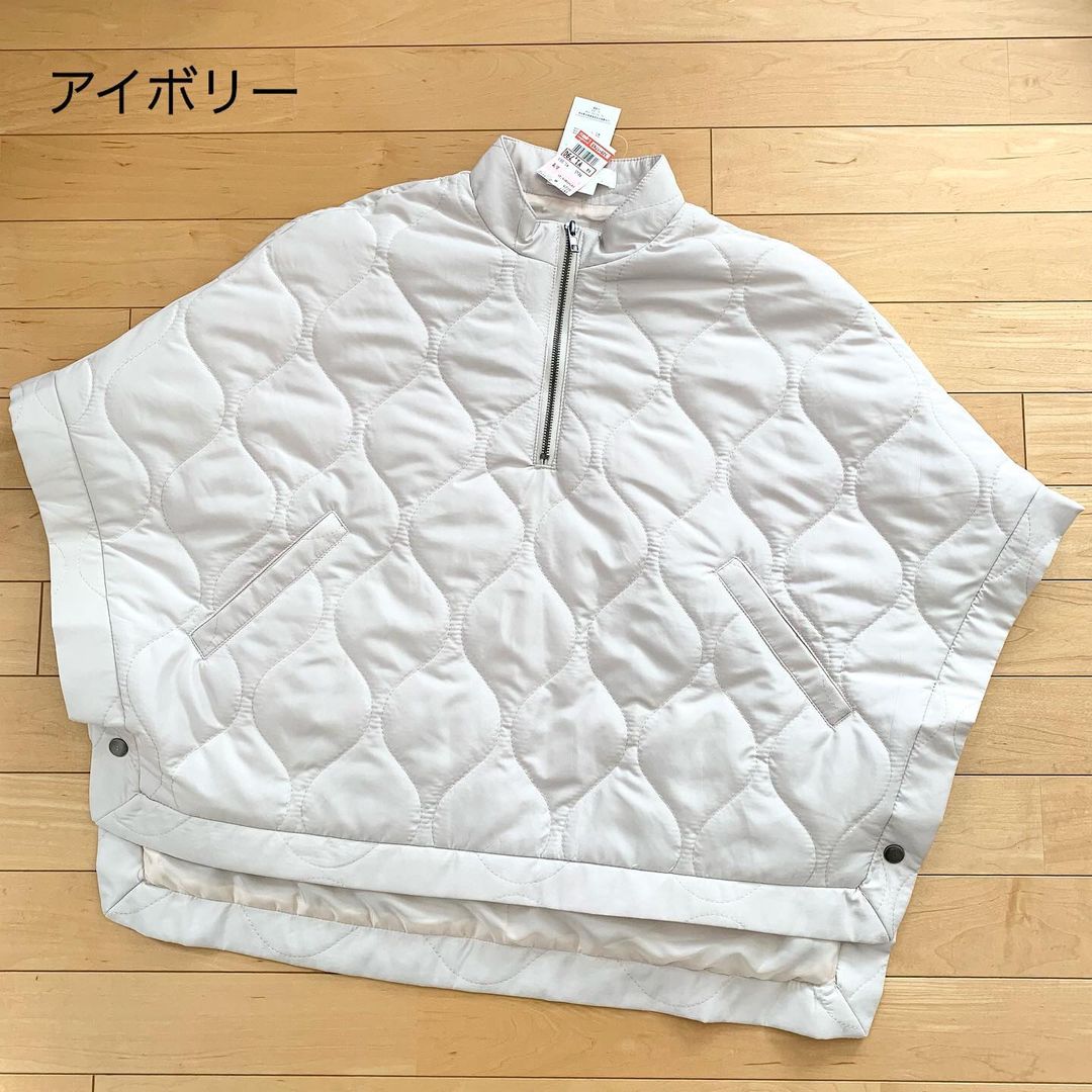 ナカワタキルトベストアイボリーの画像