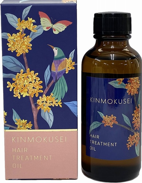 マミーサンゴのヘアトリートメントオイルのボトルとパッケージ