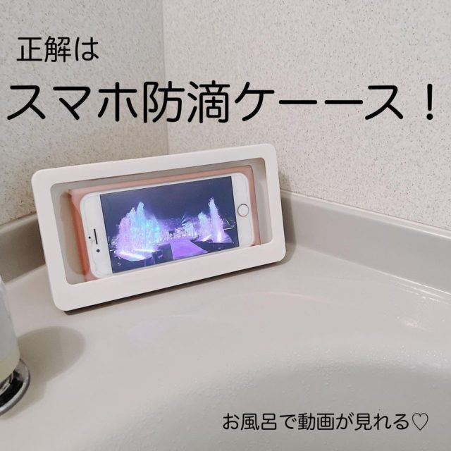 ケースにスマホを入れた様子