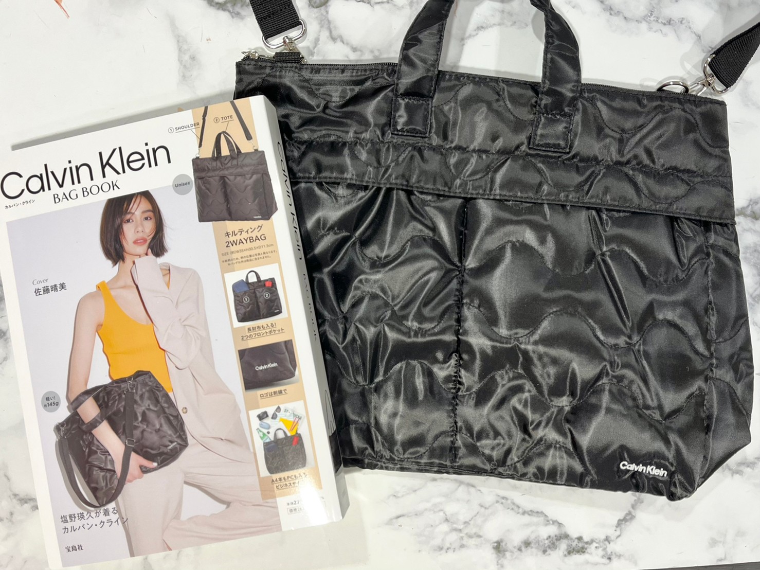 Calvin Klein BAG BOOKとキルティング 2WAYBAGの画像