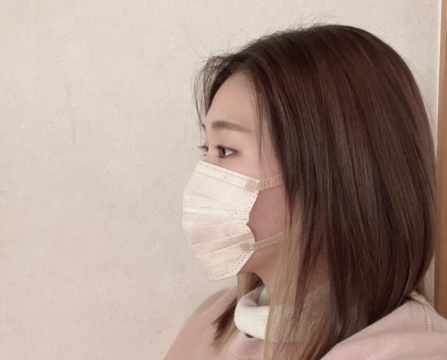 アイリスオーヤマ　美フィットマスク横顔