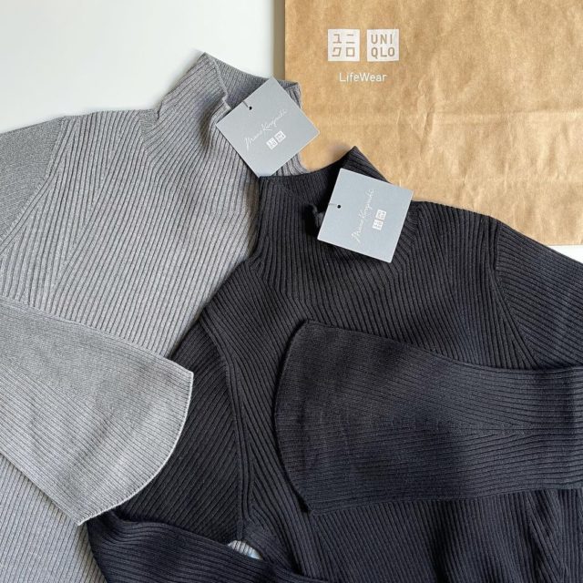 3Dリブハイネックセーター