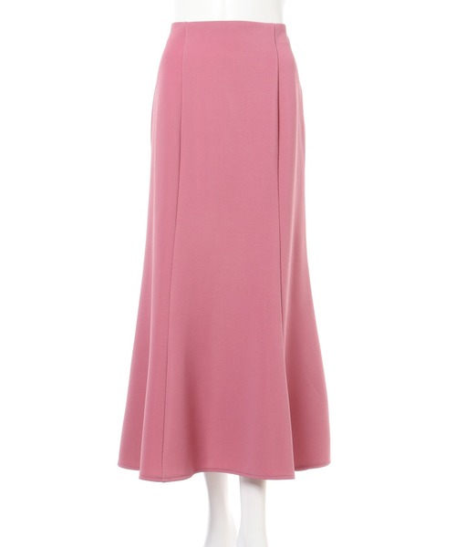 ストレッチマーメイド／スカート、ピンクの画像