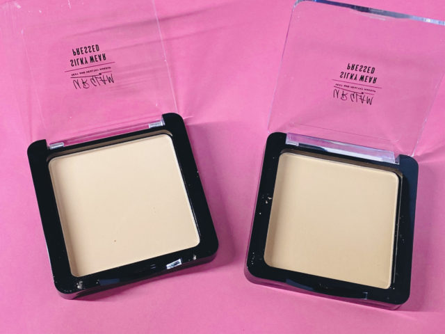 シルキーウェア プレストパウダーが2色並んでいる