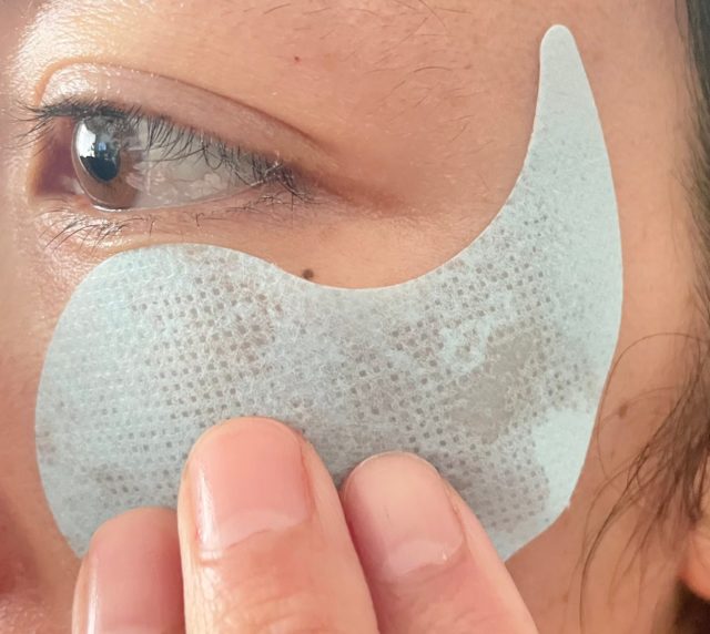 パッチを貼ってしばらく置いた状態