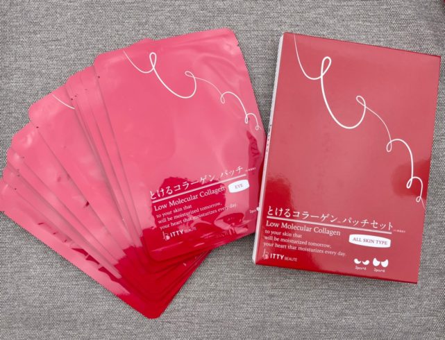 赤いパッケージに入ったパッチ