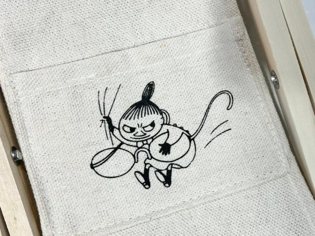 リトルミイのイラスト付きポケットのアップ画像