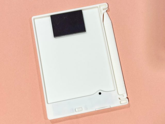デジタルメモの裏面を物撮り