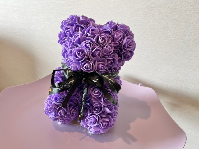 紫ルームクマちゃん