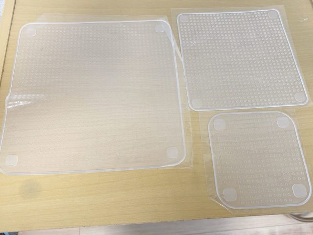 3枚のシリコンラップ