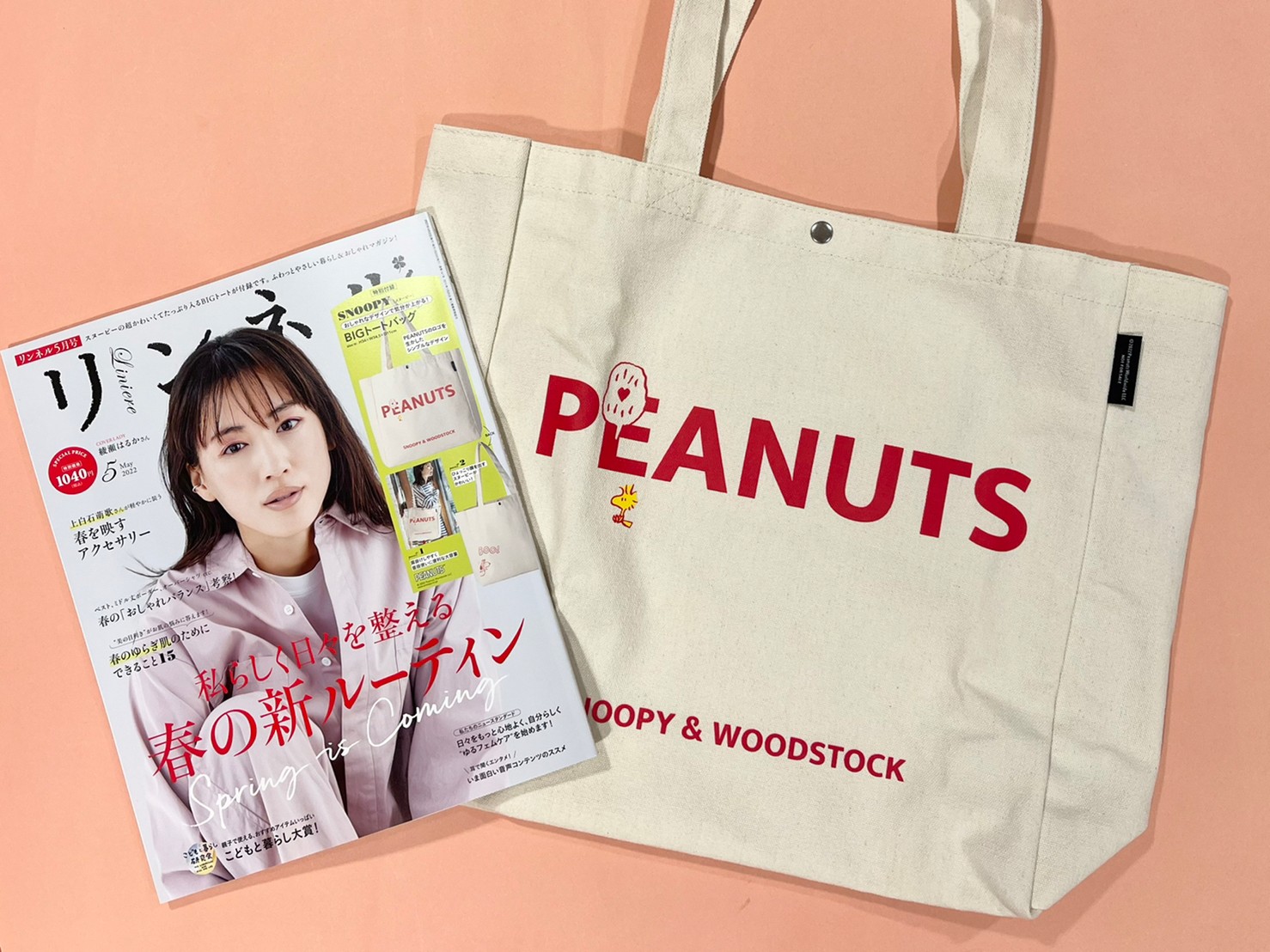リンネル×5月号とBIGトートバッグの画像