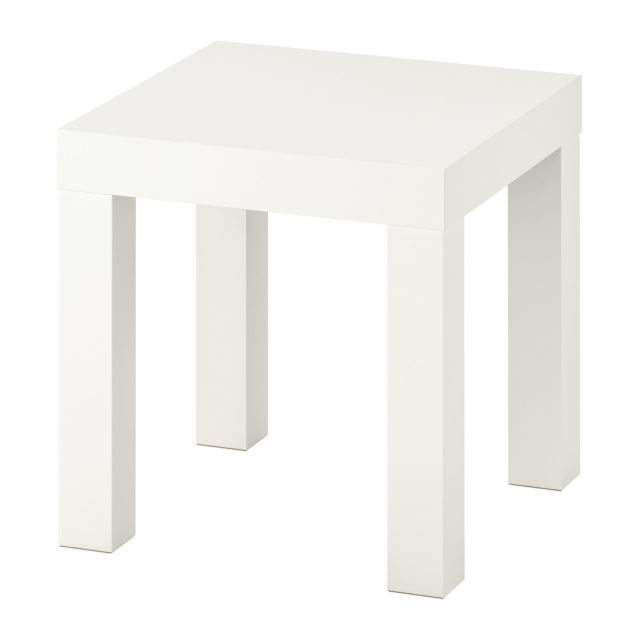 白いミニテーブル