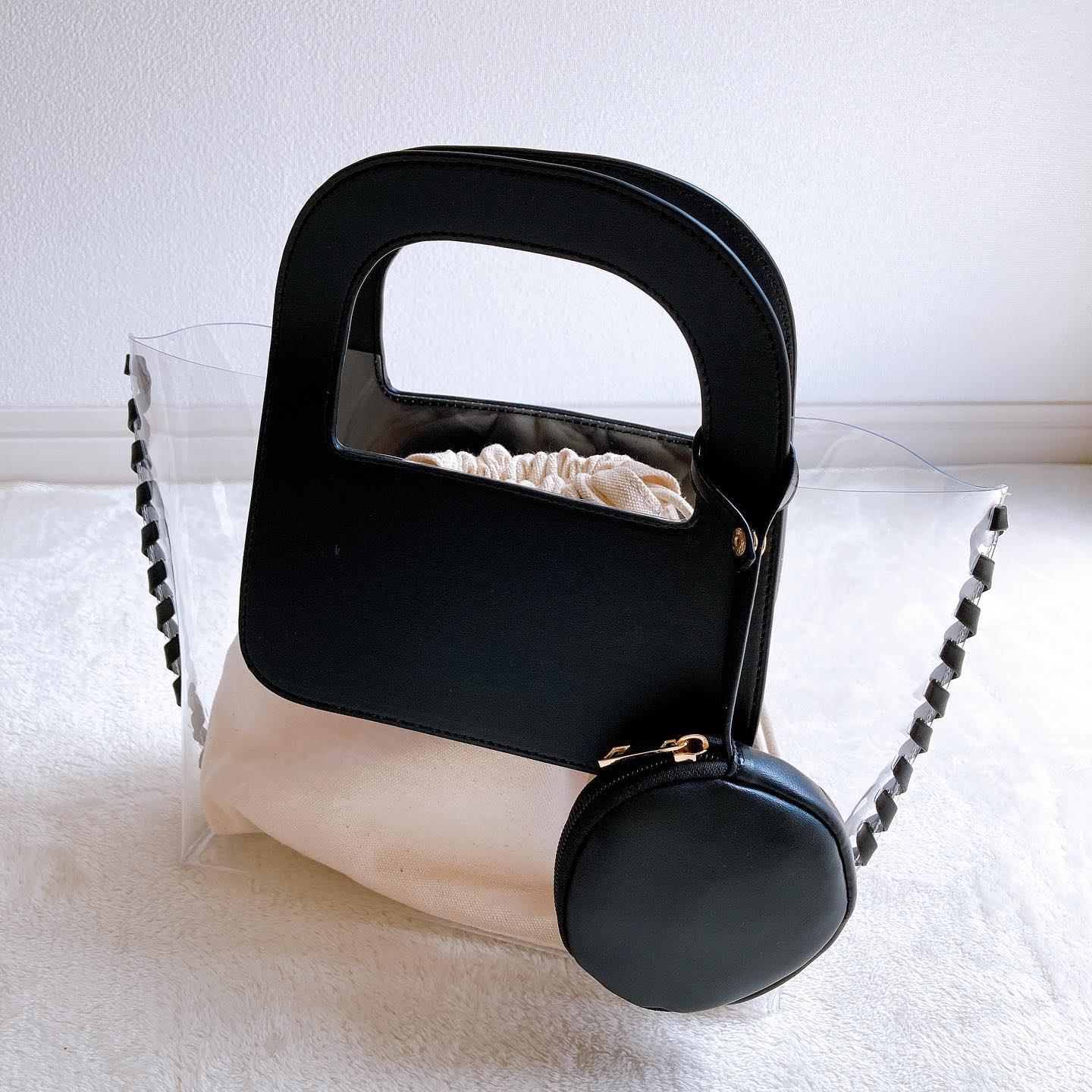 FBカガリPVCポーチツキの画像