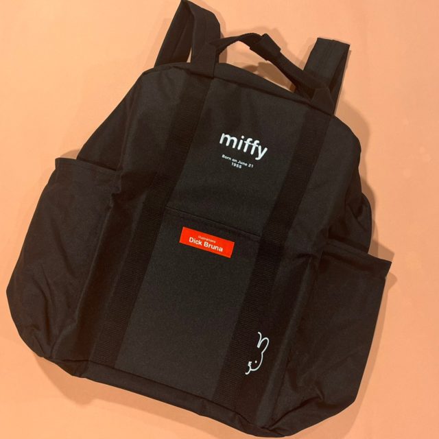ミッフィーバックパックブラック