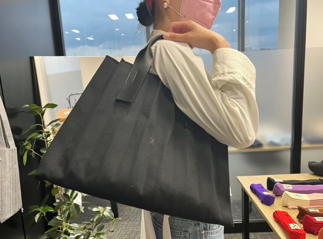 キャンバスバッグブラック