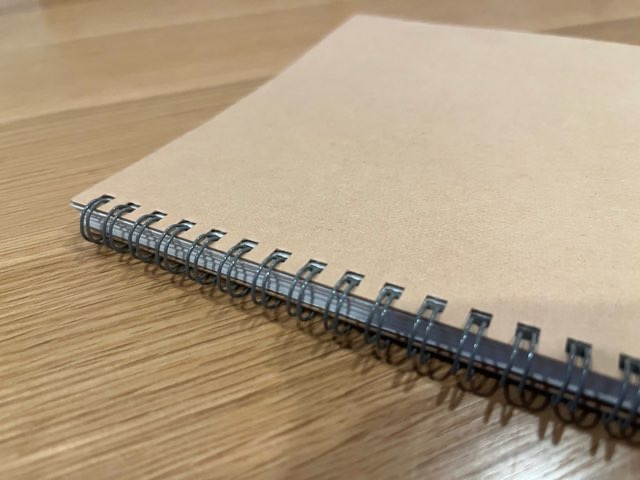 無印のリングノートb5のダブルリング