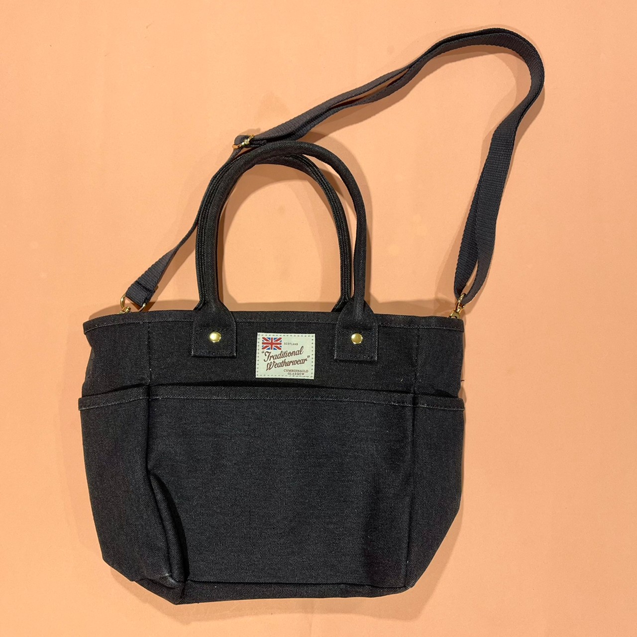 3ポケット キャンバス風トートバッグの画像