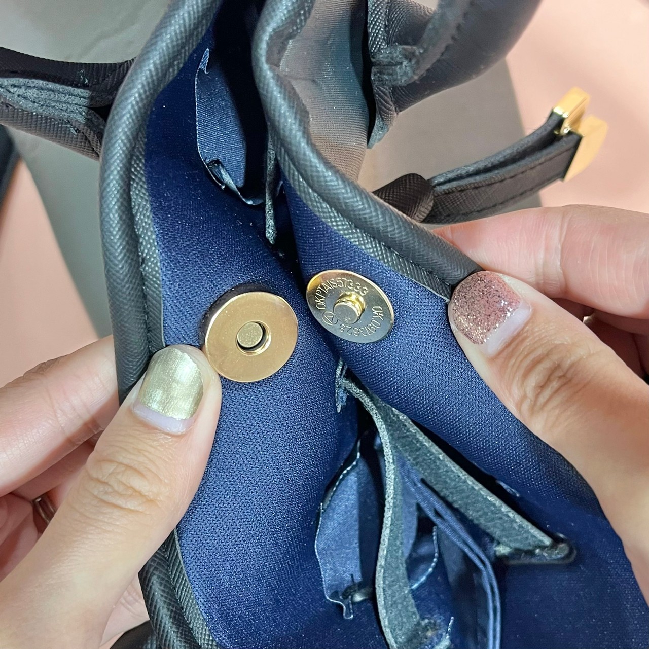 超軽量2wayバッグの開口部分の画像