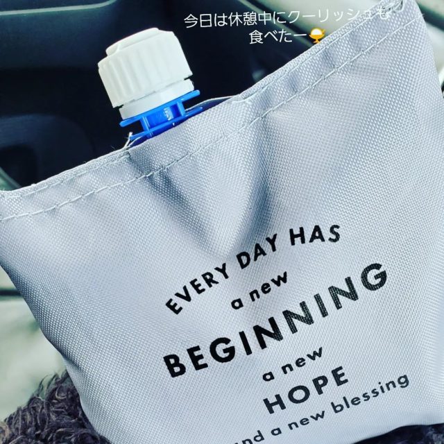 クーリッシュを入れたポーチ