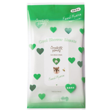 ワンダーハニー 素肌すっきりクールシャワーシート　朝摘みマートル