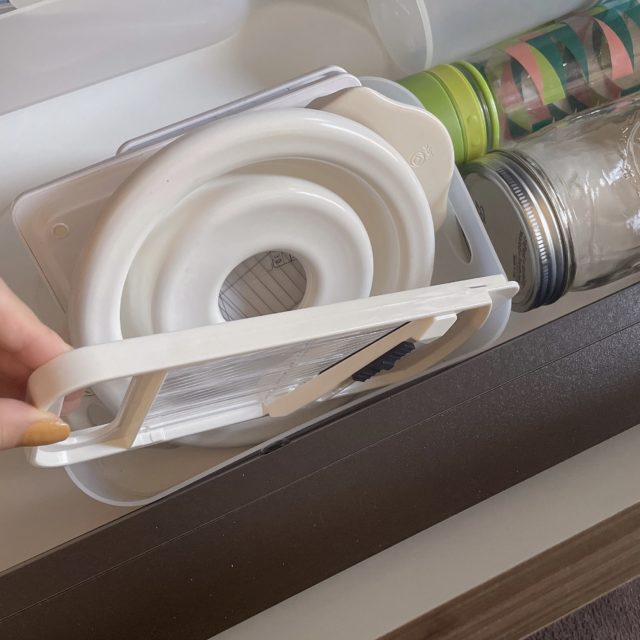 スライサー収納した写真