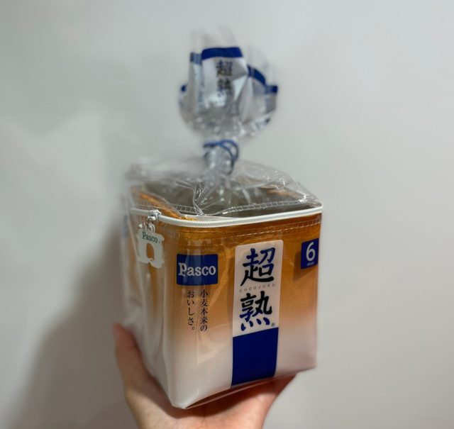 超熟 3WAY クリアポーチを持ったところ