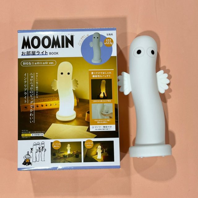 B5判のムック本と同じくらいの大きさのニョロニョロライト