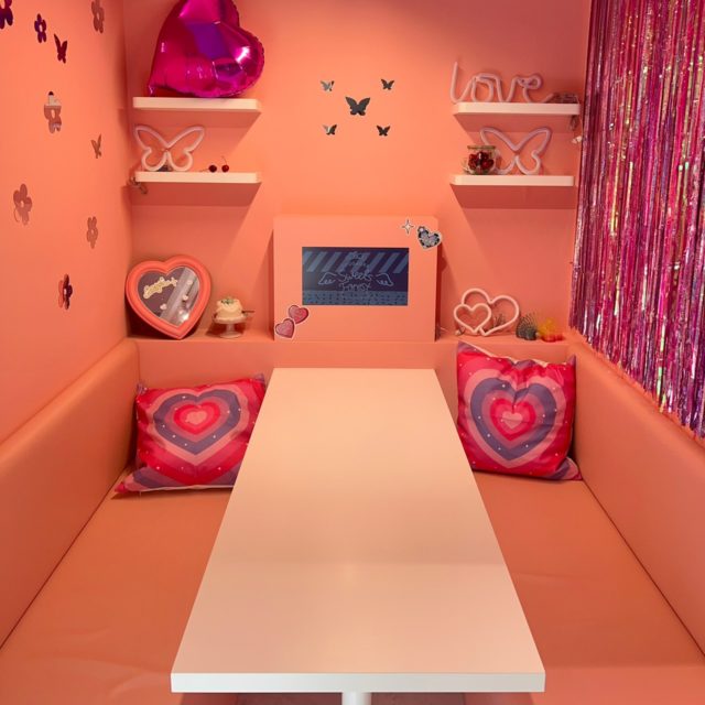 プライベートスペースのいちご牛乳ルーム