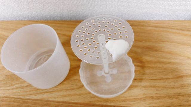 洗顔料を付けたほいっぷるん