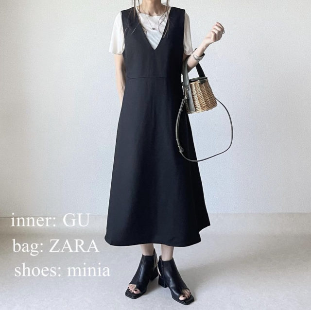 Tシャツレイヤードコーデ