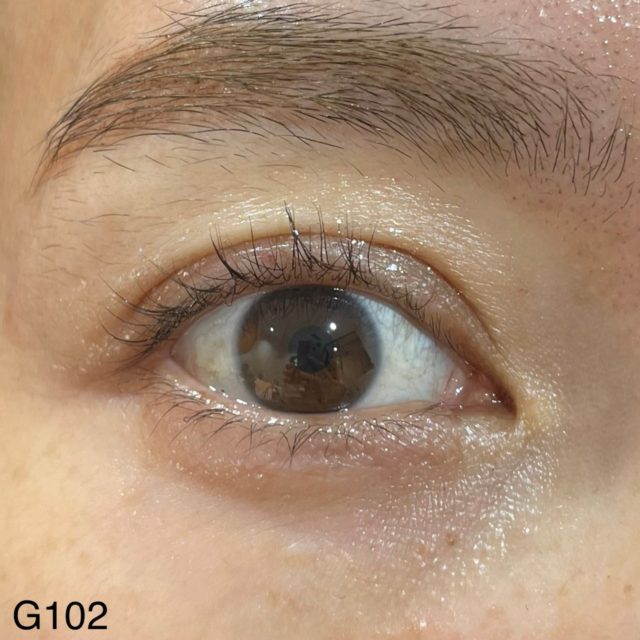 G102 ビジュードレスでメイクした目の正面画像