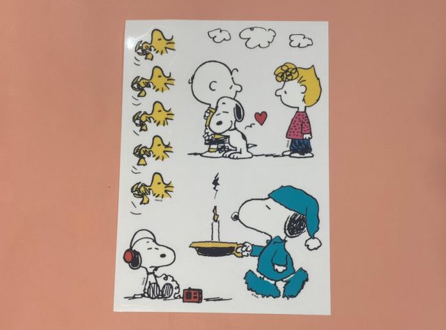 スヌーピー ウォールステッカー（カラー1枚目）
