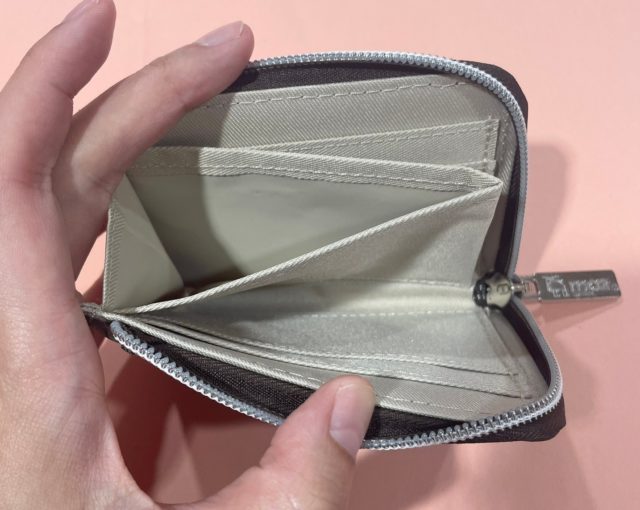 moz財布ダークブラウン中