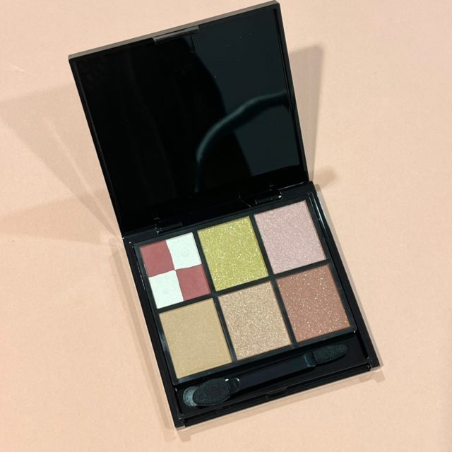 ケイト　ブラウンレイヤーパレットEX-1 レッドブラウン系のフタを開けたところ