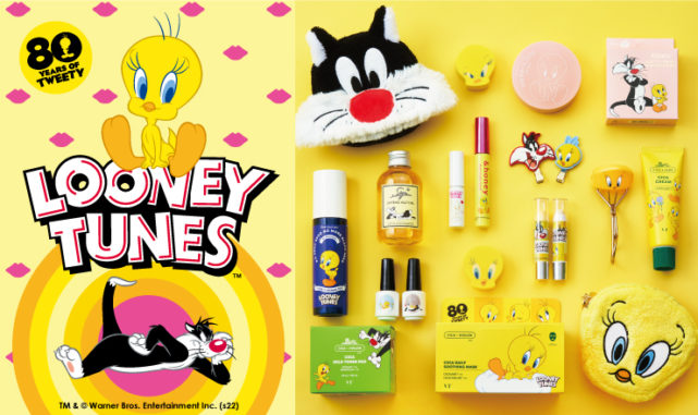 LOONEY TUNESのビジュアルと限定パッケージのコスメ