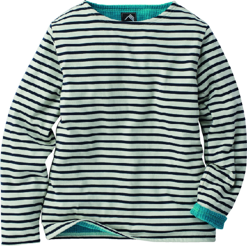 ブロックフリースボーダープルオーバーの画像